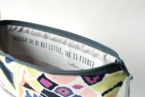 Cosmetic Bag with Inspirational Quote Clutch Purse! Amazing!