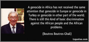 attention that genocide in Europe or genocide in Turkey or genocide ...
