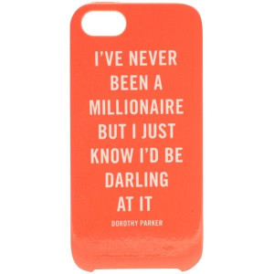 ... New York Millionaire Quote iPhone 5 Case ($40) liked on Polyvore