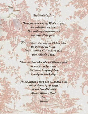 daughter poems from a mother