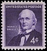 Horace Greeley honored on U.S. Postage stamp
