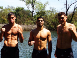 Kron between Nate and Nick Diaz: the three black belts banded together ...