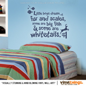 Wall decals nursery hunting fishing deer baby childrens room - to go ...