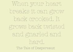 the tale of despereaux... the movie they made of it featured the voice ...