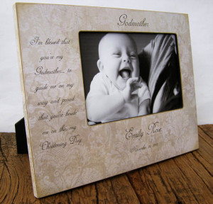 5x7 Godmother / Godfather / Godparent / Baptism / by OnkieBazoobie