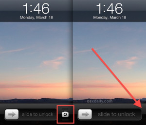 In it’s place is nothing, the “Slide to Unlock” section takes up ...