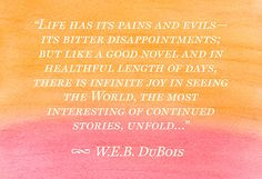 Who are you?: W.E.B. DuBois was famous for this quote and saying there ...