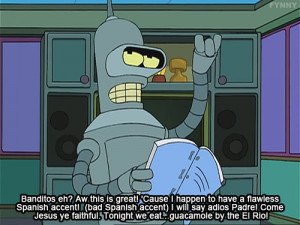 BENDER SHOULD NOT BE ALLOWED ON TV s5 futurama Bender Calculon