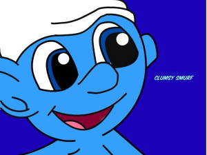 Clumsy Smurf Disney Create Art Gsksogffwmu