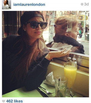 Lauren London lunching it up in NYC. Loving the cool shades…AND the ...