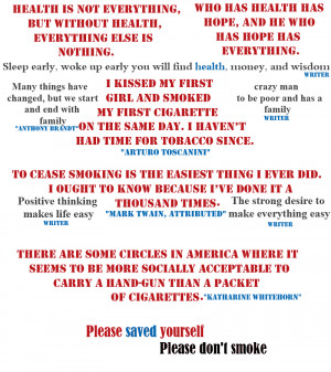 Anti Smoking Quotes