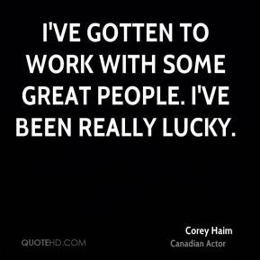More Corey Haim Quotes