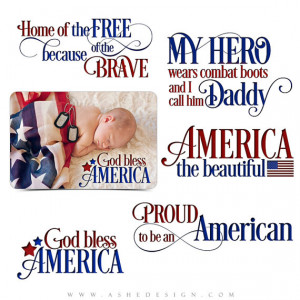 Patriotic Word Art Quotes Photo Overlays for Scrapbooking - HOME Of ...