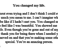 Changed My Life Quotes Tumblr ~ you changed my life images