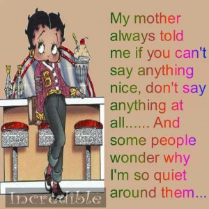 Betty Boop... Story of my life