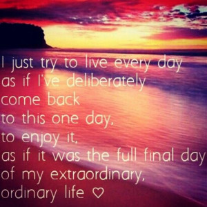 Life quote. About time movie