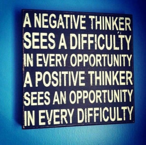 Positive vs Negative person.