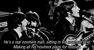 Black and White the beatles nowhere man