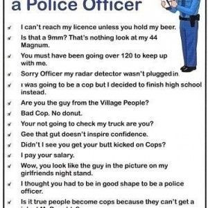Funny Quotes about Cops