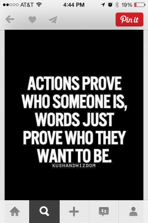 Actions speak louder than words