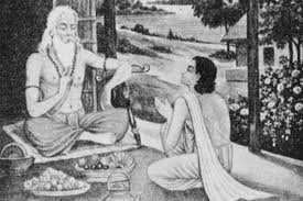 Guru & Disciple cross the river