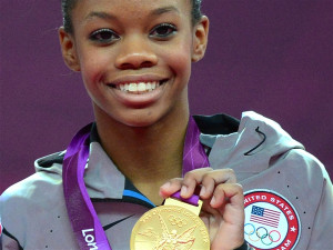 She's the darling of Olympic gymnastics with her bright smile and gold ...