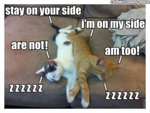 Stay on your side…