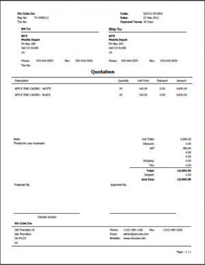 Xin Inventory come with professional invoice template, quotation ...