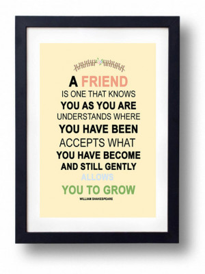art, art print, for her, friend, friends, gift, quotes, sister