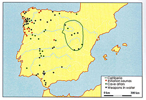 Iberian Peninsula Located On a Map