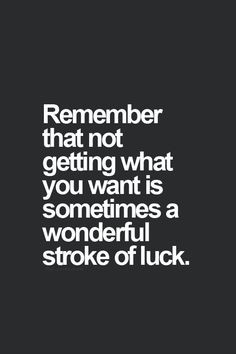 ... wonderful stroke of luck.
