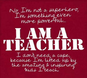 Teachers are heroes without a cape. Follow us on Twitter @Relay For ...