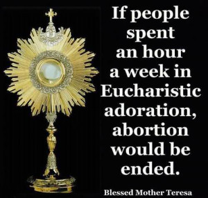 If People Spent An Hour A Week In Eucharistic Adoration