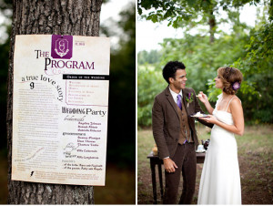 ... wedding stationery. The wedding program was specifically designed to