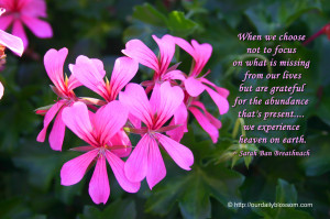 Spiritual Quote – Sarah Ban Breathnach