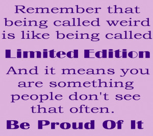 ... Quotes And Sayings About Being Different In Simple Purple Theme Design