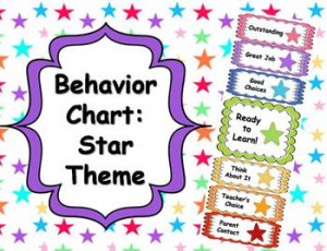 Behavior Clip Chart - Star Theme