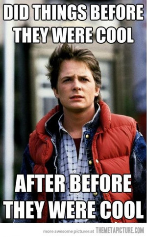 funny Back to the Future Marty hipster
