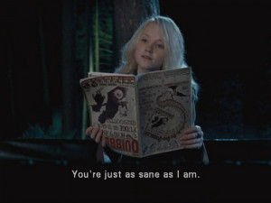 funny, harry potter, luna, movie quote, sane, subtitles - inspiring ...