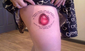 Quote from Good Omens | Source: Liz , inked by Robbie at Gypsy Tattoo ...