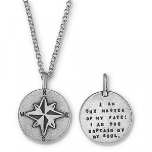Master Of My Fate, Inspirational Quote Necklace Jewelry