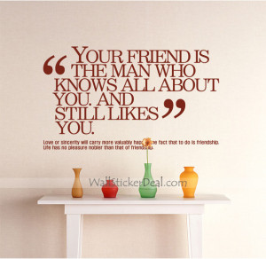 Friends And Friendship Quotes Wall Sticekrs