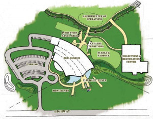 The 80 plus acre site will provide ample space for outdoor exhibits ...
