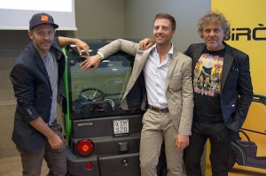 Da sinistra: Stefano Rosso, una Birò, Matteo Maestri e Renzo Rosso