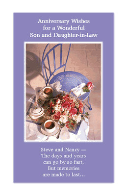 printable card: A Wonderful Son and Daughter-in-Law greeting card