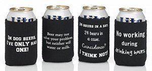 Funny-Beer-Quote-Cozy-Set-4-Pack-Premium-Quality-Neoprene-Cozies-with ...