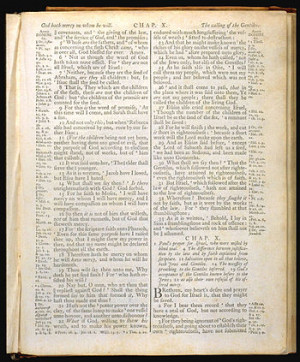 ... of The Holy Bible, King James version, 1772. (Photo credit: Wikipedia