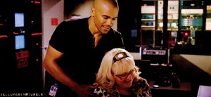 ... as: #penelope garcia is beloved by all. #char: with morgan #gif: one