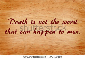 Inspirational quote by ancient greek philosopher Plato - stock photo