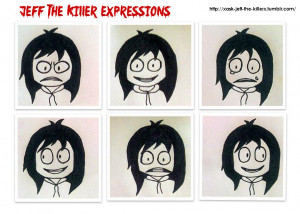 Jeff the Killer Expressions by RavenluvsSesshomaru